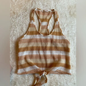Ramy Brook Crotchet Retro Tie Tank Top Small E